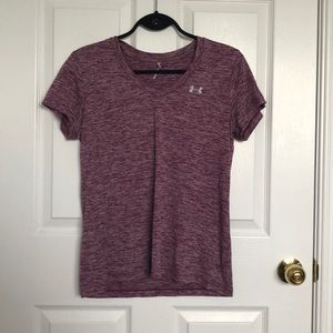 Under Armour pink active wear t shirt size medium
